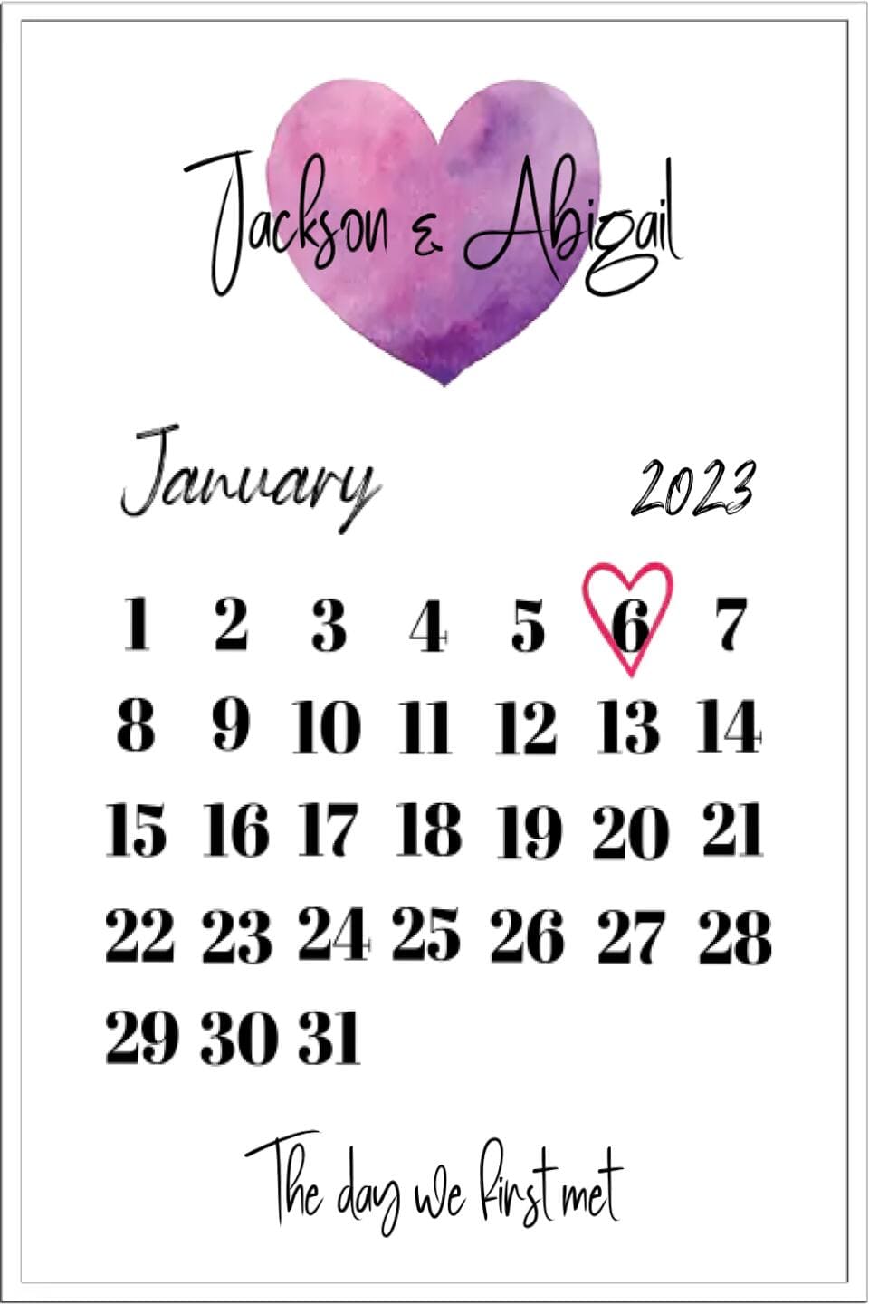 The Day We First... Framed Print